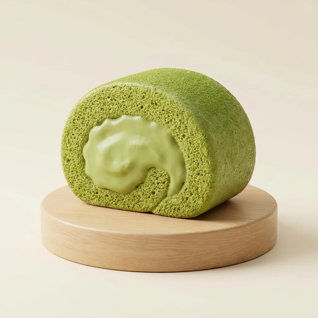 Matcha Roll Cake - Handmade, Premium Ingredients